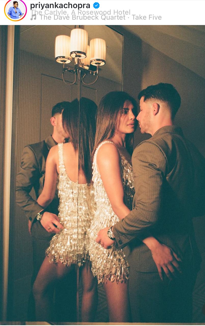 प्रियंका ने पति निक के साथ सोशल मीडिया पर शेयर की फोटो